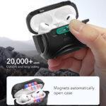 Coque ESR Cyber Magnetic Lock Case HaloLock pour AirPods Pro 1 / 2 - Black – Image 3