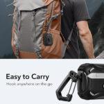 Coque ESR Cyber Magnetic Lock Case HaloLock pour AirPods Pro 1 / 2 - Black – Image 4