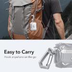 Coque ESR Cyber Magnetic Lock Case HaloLock pour AirPods Pro 1 / 2 - Grey – Image 4