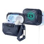 Coque ESR Cyber Magnetic Lock Case HaloLock pour AirPods Pro 1 / 2 - Blue