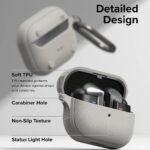 Coque Ringke Onyx Magnetic pour Samsung Galaxy Buds3 / 3 Pro - Warm Gray – Image 4