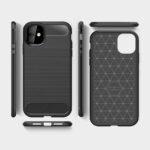 Coque Techsuit Carbon Silicone pour iPhone 12 Mini - Black – Image 6
