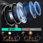 Protection d'objectif ESR Armorite Camera Lens Protectors pour iPhone 16 / iPhone 16 Plus / iPhone 17 - Black – Image 3