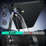 Protection d'objectif ESR Armorite Camera Lens Protectors pour iPhone 16 / iPhone 16 Plus / iPhone 17 - Black – Image 6