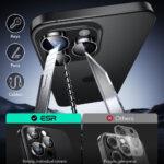 Protection d'objectif ESR Armorite Camera Lens Protectors pour iPhone 14 Pro/14 Pro Max / 15 Pro/15 Pro Max / 16 Pro/16 Pro Max / 17 Pro/17 Pro Max - Black – Image 4