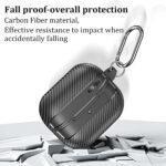 Coque Techsuit CarbonFiber pour Samsung Galaxy Buds3 / 3 Pro - Black – Image 4