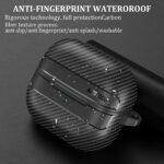 Coque Techsuit CarbonFiber pour Samsung Galaxy Buds3 / 3 Pro - Black – Image 5