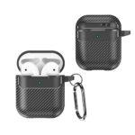 Coque Techsuit CarbonFiber pour AirPods 1 / 2 - Black – Image 3