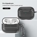 Coque Techsuit CarbonFiber pour AirPods Pro 1 / 2 - Black – Image 2