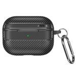 Coque Techsuit CarbonFiber pour AirPods Pro 1 / 2 - Black