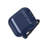 Coque Techsuit Carbon Silicone pour AirPods 1 / 2 - Navy Blue – Image 4