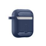 Coque Techsuit Carbon Silicone pour AirPods 1 / 2 - Navy Blue – Image 5