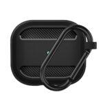 Coque Techsuit Carbon Silicone pour AirPods 3 - Black