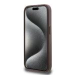 Coque Guess Hardcase 4G Stripe Collection pour iPhone 15 Pro - Brown – Image 3