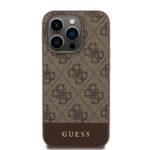 Coque Guess Hardcase 4G Stripe Collection pour iPhone 15 Pro - Brown – Image 2