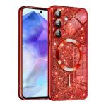 Coque Techsuit Luxury Glitter MagSafe pour Samsung Galaxy A55 - Red