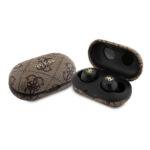 Guess Écouteurs TWS ENC 4G Metal Logo Bluetooth 5.3 - IPX5 - Marron