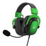 Casque gamer filaire Havit H2002D, 53 mm et jack 3,5 mm - Green