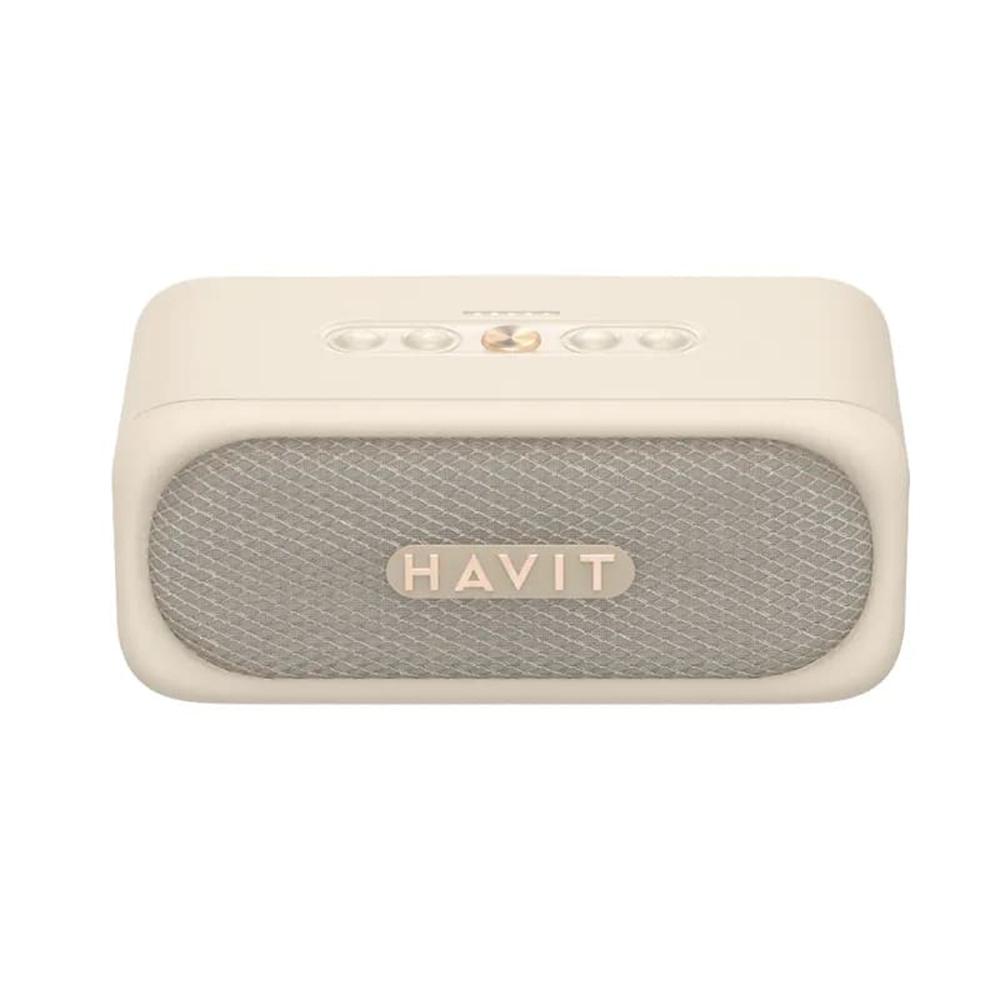 1796569 Enceinte Bluetooth portable Havit SK905BT 2 x 10W IPX7 autonomie 25 h - Beige – Image 1