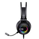 Casque gamer filaire Havit H2040D RGB, 50 mm et double connectique - Black – Image 2