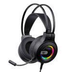 Casque gamer filaire Havit H2040D RGB, 50 mm et double connectique - Black – Image 3