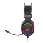 Casque gamer filaire Havit H2016D RGB, 50 mm et jack 3,5 mm - Black – Image 3