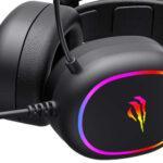Casque gamer filaire Havit H2016D RGB, 50 mm et jack 3,5 mm - Black – Image 6