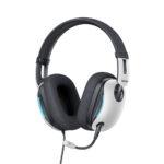 Casque gamer filaire Baseus GoPlay 1+ Max avec micro détachable et RGB - Moon White