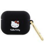 Coque Hello Kitty Silicone 3D Kitty Head pour AirPods Pro 1 - Black