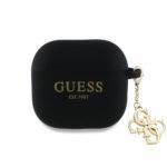 Coque Guess Silicone W/4G Charm pour AirPods 4 - Black