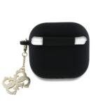 Coque Guess Silicone W/4G Charm pour AirPods 4 - Black – Image 2