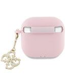 Coque Guess Silicone W/4G Charm pour AirPods 4 - Pink – Image 2