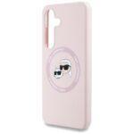 Coque Karl Lagerfeld Silicone Double Heads MagSafe pour Samsung Galaxy S25 Plus - Pink – Image 4