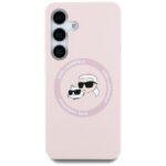 Coque Karl Lagerfeld Silicone Double Heads MagSafe pour Samsung Galaxy S25 Plus - Pink – Image 2