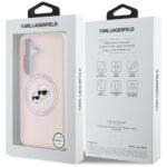 Coque Karl Lagerfeld Silicone Double Heads MagSafe pour Samsung Galaxy S25 - Pink – Image 4