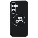 Coque Karl Lagerfeld Silicone Double Heads MagSafe pour Samsung Galaxy S25 - Black – Image 2