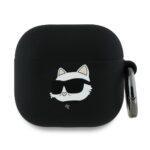 Coque Karl Lagerfeld Silicone Choupette Head 3D pour AirPods 4 - Black