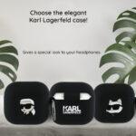 Coque Karl Lagerfeld Silicone Karl Head 3D pour AirPods 4 - Black – Image 6