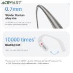 Écouteurs ouverts Acefast FA002 AceFit Air - design open-ear - White – Image 4