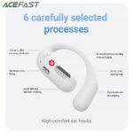 Écouteurs ouverts Acefast FA002 AceFit Air - design open-ear - White – Image 2