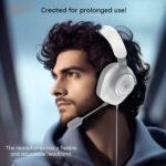 Casque gamer USB Havit H2230U avec son 7.1 et micro détachable - White – Image 6