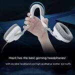Casque gamer USB Havit H2230U avec son 7.1 et micro détachable - White – Image 3