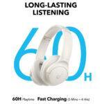 Casque Bluetooth Soundcore Life Q11i, 40 mm et jusqu'à 60 h - White – Image 5