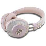 Casque Bluetooth Guess 4G Metal Logo avec ENC, 30 h et charge USB-C - Pink – Image 2
