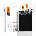 Lot de 2 protections d'objectif Spigen Optik.tR EZ Fit Pro HD Camera Glass pour Samsung Galaxy Z Flip7 - Black