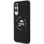 Coque Karl Lagerfeld Silicone Double Heads MagSafe pour Samsung Galaxy S25 Edge - Black – Image 5