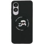 Coque Karl Lagerfeld Silicone Double Heads MagSafe pour Samsung Galaxy S25 Edge - Black – Image 2
