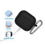 Coque Blueo Liquid Silicone Protect pour AirPods 3 - Black – Image 4