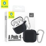 Coque Blueo Liquid Silicone Protect pour AirPods 4 - Black – Image 3