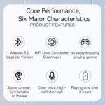 Casque Bluetooth Yesido EP05 avec réduction de bruit, BT 5.2, batterie 400 mAh - Black – Image 3